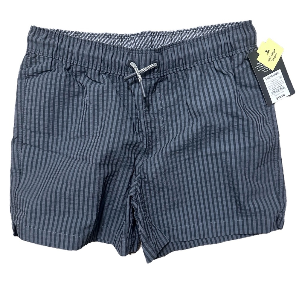 art class Black and Gray Pinstripe Swim Shorts
